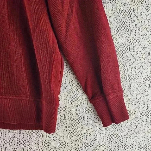 Eddie Bauer Mock Neck Red Men's Sweatshirt M - Picture 4 of 8